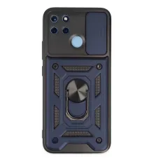 Realme C25Y Kılıf Pars Lens Yüzüklü Silikon - Lacivert