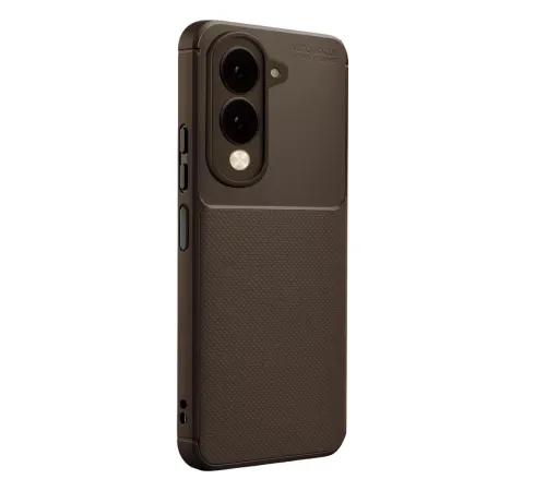 Vivo Y29S Auto Focus Karbon Kapak - Kahverengi