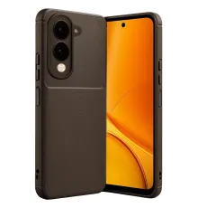 Vivo Y29S Auto Focus Karbon Kapak - Kahverengi