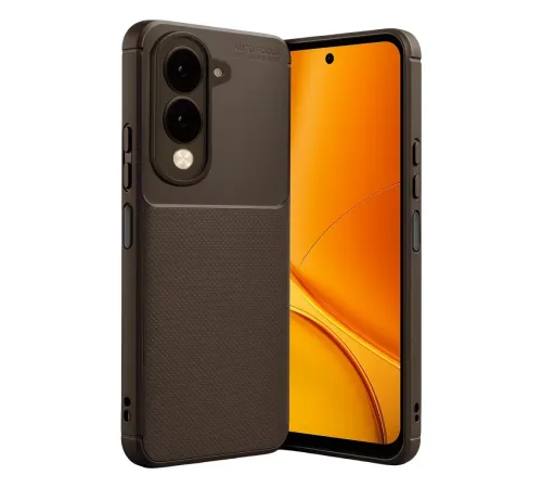 Vivo Y29S Auto Focus Karbon Kapak - Kahverengi
