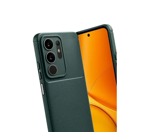Vivo Y29 4G Auto Focus Karbon Kapak - Koyu Yeşil