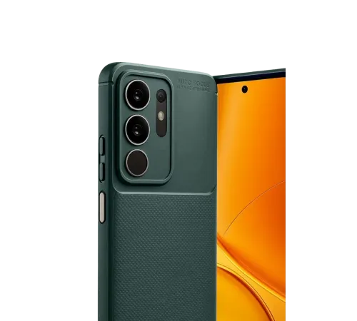 Vivo Y29 4G Auto Focus Karbon Kapak - Koyu Yeşil