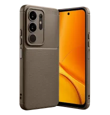 Vivo Y29 4G Auto Focus Karbon Kapak - Kahverengi