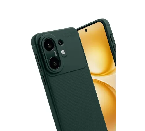 Vivo X200 FE Auto Focus Karbon Kapak - Koyu Yeşil