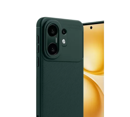 Vivo X200 FE Auto Focus Karbon Kapak - Koyu Yeşil