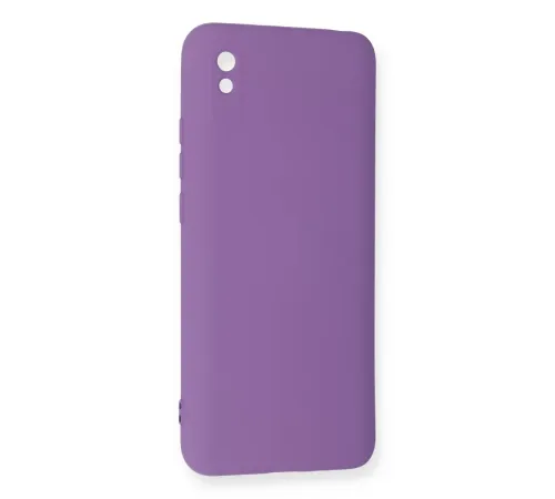 Xiaomi Redmi 9A Kılıf Nano içi Kadife Silikon - Mor