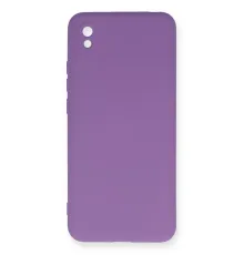 Xiaomi Redmi 9A Kılıf Nano içi Kadife Silikon - Mor