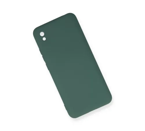 Xiaomi Redmi 9A Kılıf Nano içi Kadife Silikon - Koyu Yeşil