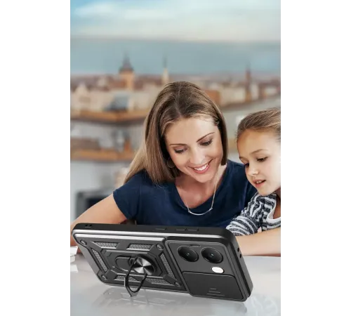 Xiaomi Poco X7 Pro Kılıf Pars Lens Yüzüklü Silikon - Yeşil