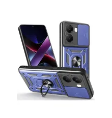 Xiaomi Poco X7 Pro Kılıf Pars Lens Yüzüklü Silikon - Lacivert