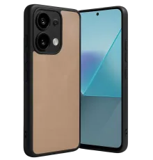 Xiaomi Redmi Note 13 4G Kılıf Aras Deri Kapak - Pudra