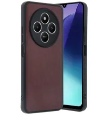 Xiaomi Redmi 14C Kılıf Aras Deri Kapak - Bordo