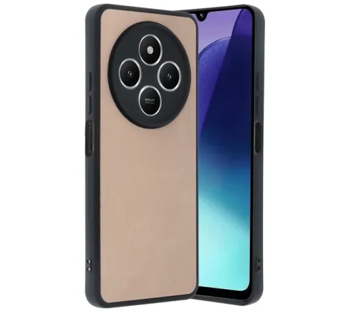 Xiaomi Redmi 14C Kılıf Aras Deri Kapak - Pudra