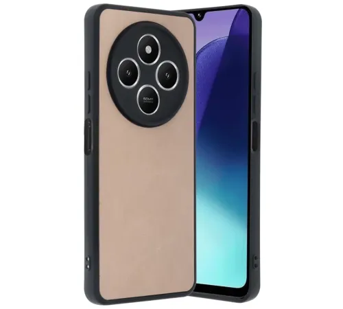 Xiaomi Redmi 14C Kılıf Aras Deri Kapak - Pudra