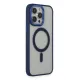 Apple iPhone 15 Pro Max Kılıf Room Magneticsafe Silikon - Lacivert