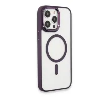 Apple iPhone 15 Pro Max Kılıf Room Magneticsafe Silikon - Derin Mor