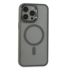 Apple iPhone 15 Pro Max Kılıf Room Magneticsafe Silikon - Gri