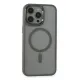 Apple iPhone 15 Pro Max Kılıf Room Magneticsafe Silikon - Gri