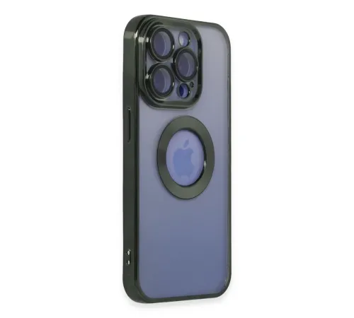 Apple iPhone 15 Pro Kılıf Slot Silikon - Köknar Yeşili