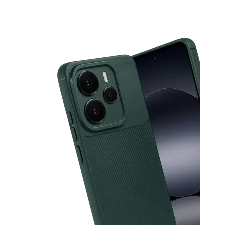 Xiaomi Note 14 5G Auto Focus Karbon Kapak - Koyu Yeşil