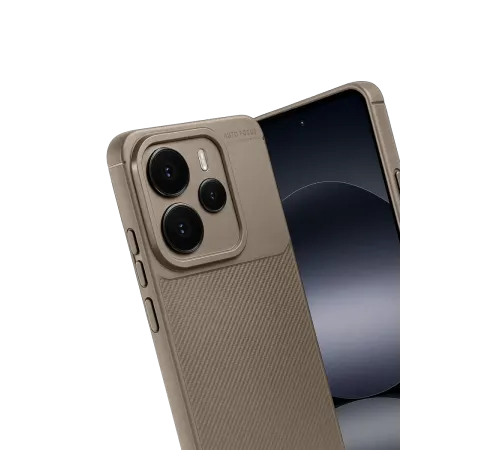 Xiaomi Note 14 5G Auto Focus Karbon Kapak - Kahverengi
