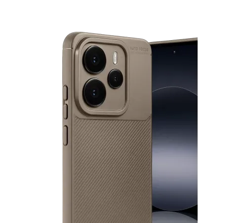 Xiaomi Note 14 5G Auto Focus Karbon Kapak - Kahverengi