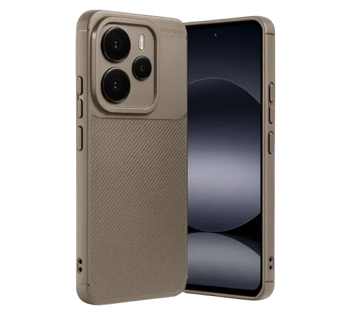 Xiaomi Note 14 5G Auto Focus Karbon Kapak - Kahverengi