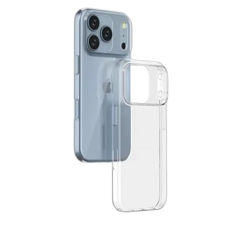 Apple iPhone 17 Pro Lüx Şeffaf Silikon - Şeffaf