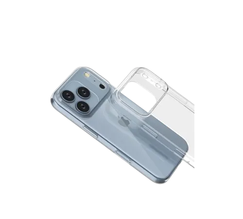 Apple iPhone 17 Pro Lüx Şeffaf Silikon - Şeffaf
