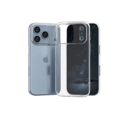 Apple iPhone 17 Pro Lüx Şeffaf Silikon - Şeffaf