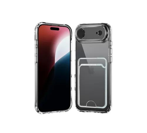 Apple iPhone 17 Air Kart Şeffaf Silikon - Şeffaf