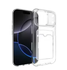 Apple iPhone 17 Pro Max Kart Şeffaf Silikon - Şeffaf