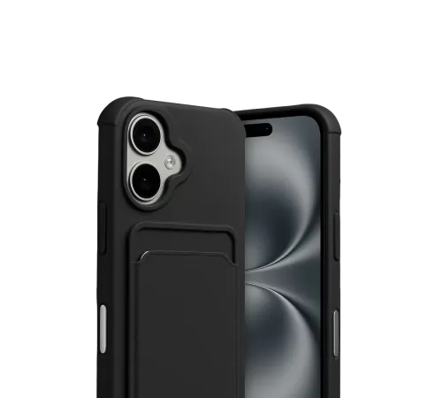 Apple iPhone 17 Kelvin Kartvizitli Silikon - Siyah