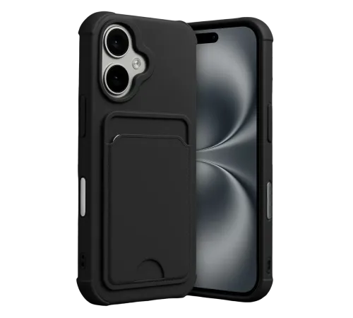 Apple iPhone 17 Kelvin Kartvizitli Silikon - Siyah