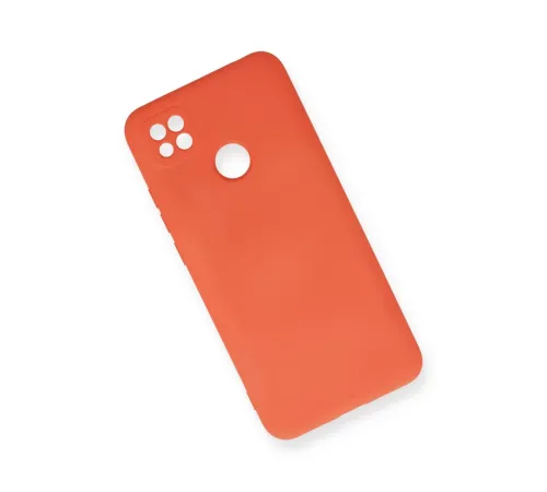 Xiaomi Redmi 9C Kılıf Nano içi Kadife Silikon - Turuncu