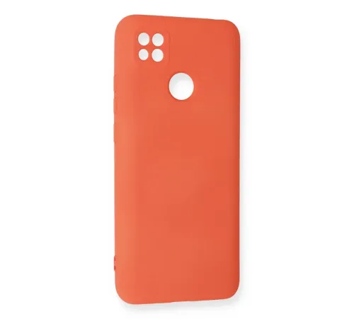 Xiaomi Redmi 9C Kılıf Nano içi Kadife Silikon - Turuncu