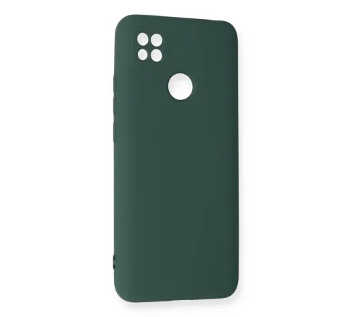 Xiaomi Redmi 9C Kılıf Nano içi Kadife Silikon - Koyu Yeşil