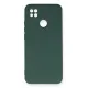 Xiaomi Redmi 9C Kılıf Nano içi Kadife Silikon - Koyu Yeşil