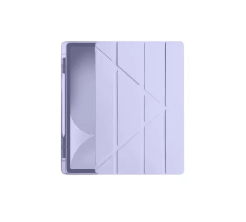 Apple iPad Pro 11 (2024) Kılıf Kalemlikli Hugo Tablet Kılıfı - Lila