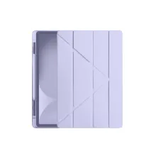 Apple iPad Pro 11 (2024) Kılıf Kalemlikli Hugo Tablet Kılıfı - Lila