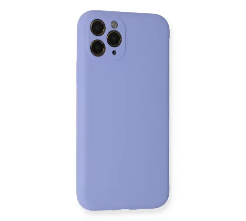 Apple iPhone 11 Pro Kılıf Nano içi Kadife Silikon- Lila