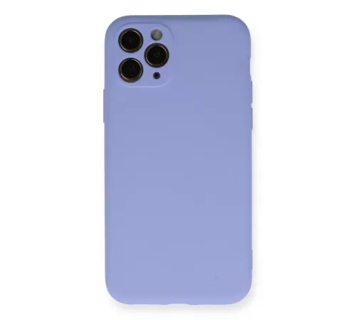 Apple iPhone 11 Pro Kılıf Nano içi Kadife Silikon- Lila