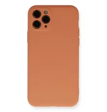 Apple iPhone 11 Pro Kılıf Nano içi Kadife Silikon - Mat Turuncu