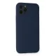 Apple iPhone 11 Pro Kılıf Nano içi Kadife Silikon - Lacivert