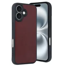 Apple iPhone 16 Kılıf Aras Deri Kapak - Bordo