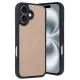 Apple iPhone 16 Kılıf Aras Deri Kapak - Pudra
