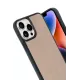 Apple iPhone 14 Pro Max Kılıf Aras Deri Kapak - Pudra