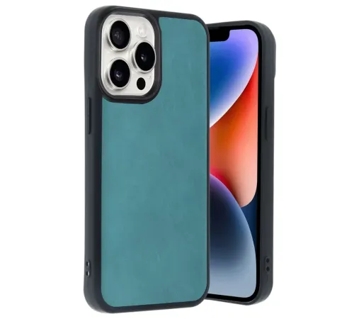 Apple iPhone 14 Pro Max Kılıf Aras Deri Kapak - Açık Yeşil