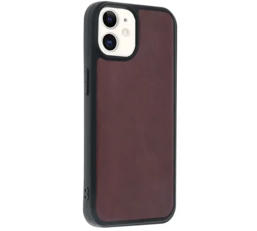 Apple iPhone 11 Kılıf Aras Deri Kapak - Bordo