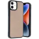 Apple iPhone 11 Kılıf Aras Deri Kapak - Pudra